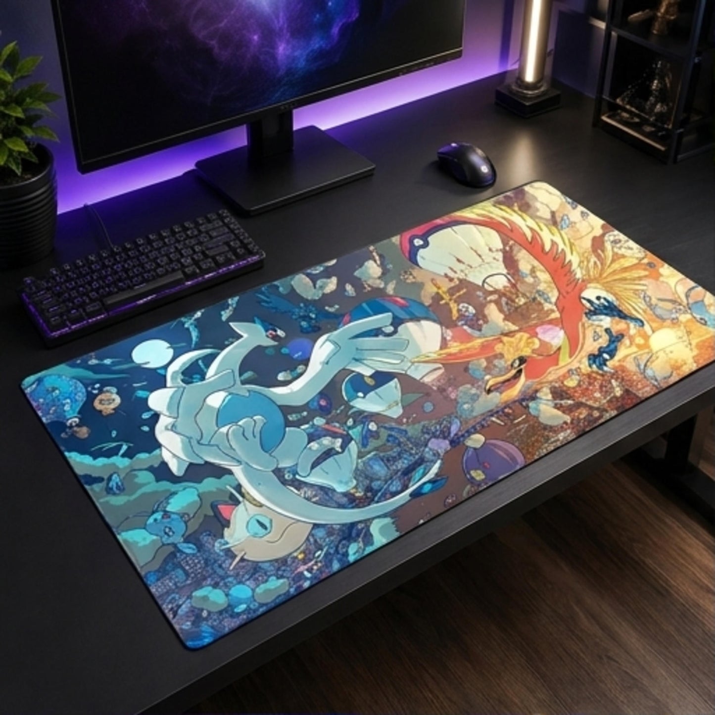 Lugia and Ho-Oh Twin Legends trading card game playmat — Togekid