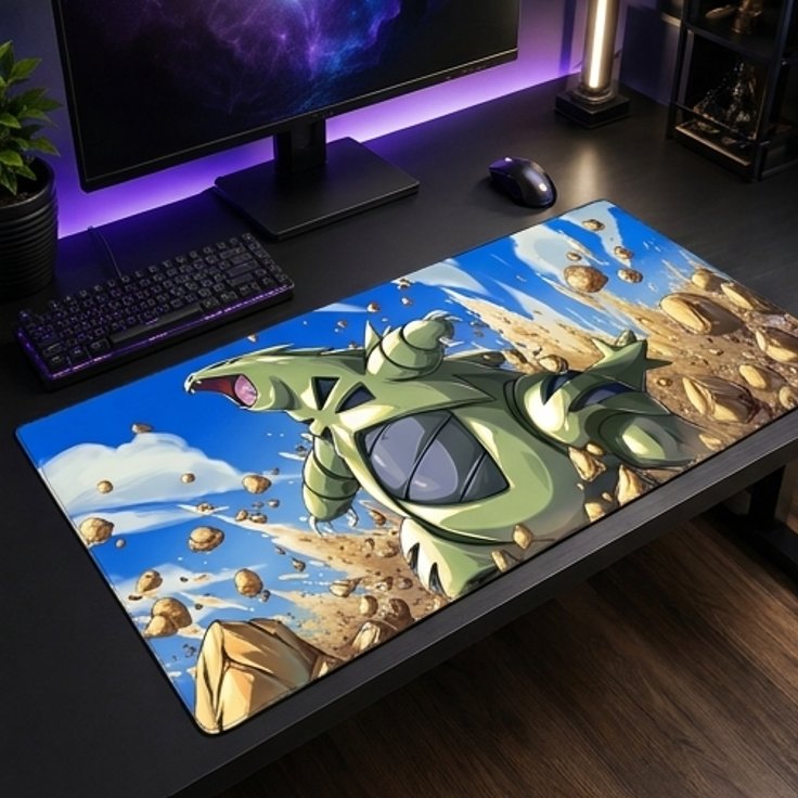 Tyranitar Sandstorm Rage trading card game playmat — Togekid