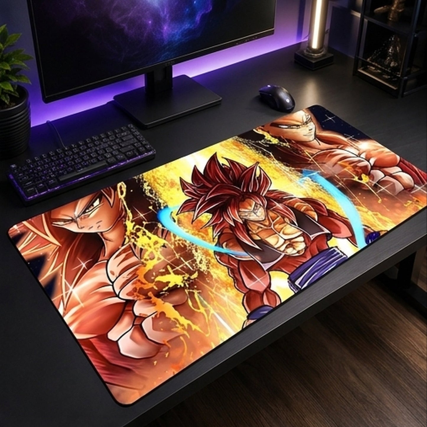 Goku and Vegeta SSJ4 Fiery Clash Dragon Ball Z playmat — Togekid