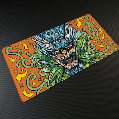 Ogerpon Wild Vines Pokemon Playmat angled view