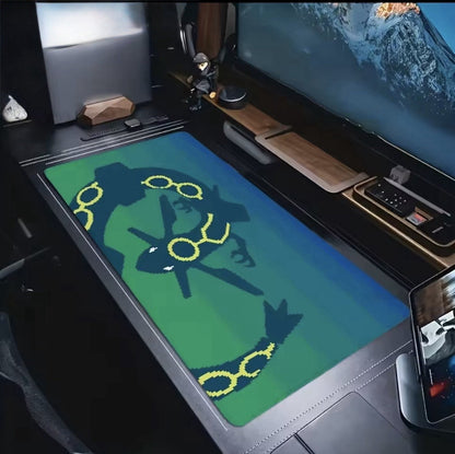 Pokémon Emerald Rayquaza Art Game Playmat Mouse Keyboard Pad 24"