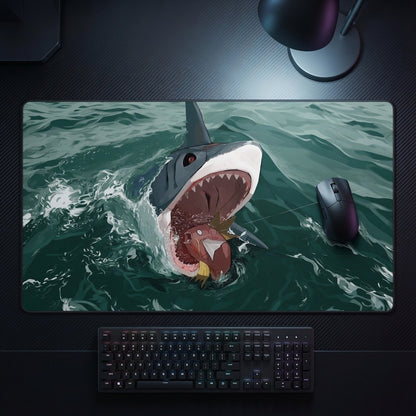 Sharpedo Fearsome Predator Custom Pokemon Card TCG Mousepad Playmat 24x14