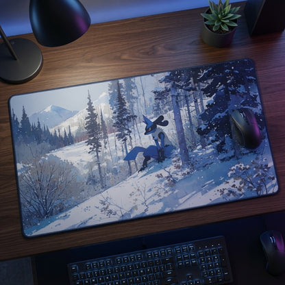 Lucario The Lone Wanderer Custom Artwork Pokemon Card TCG Mousepad Playmat 24x14