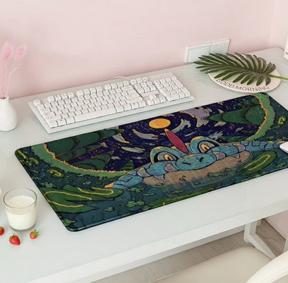 Pokemon Feraligatr Playmat Unofficial Gaming Mat Table Top Desk Cover 24 Inches