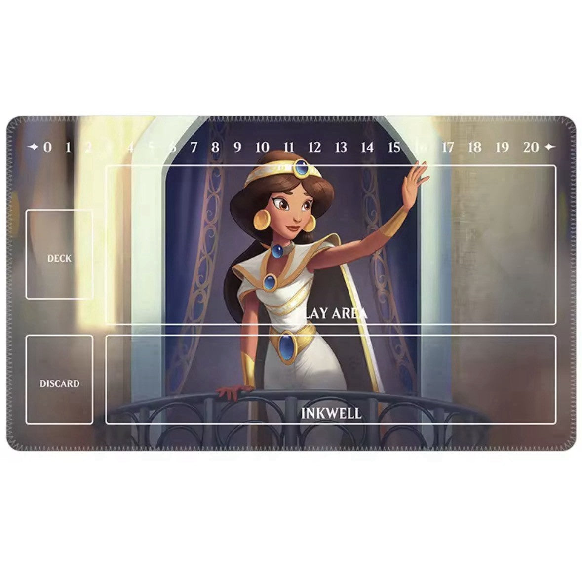 Disney Lorcana TCG Custom Playmat Princess Jasmine Aladdin Keyboard Mousepad 24”