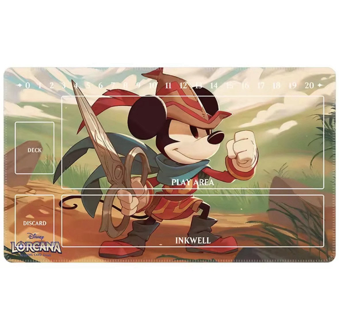 Disney Lorcana TCG Custom Playmat Mickey Mouse Brave Tailor Keyboard Mousepad