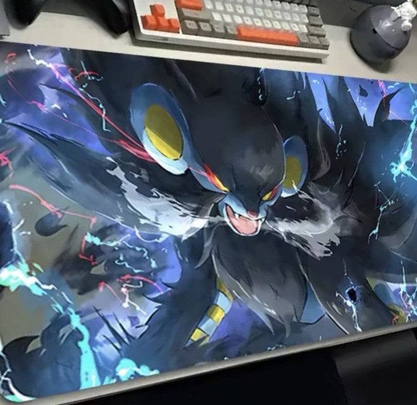 Pokemon Custom Playmat Luxray TCG Play Mat Desk Cover Mouse Pad 24”