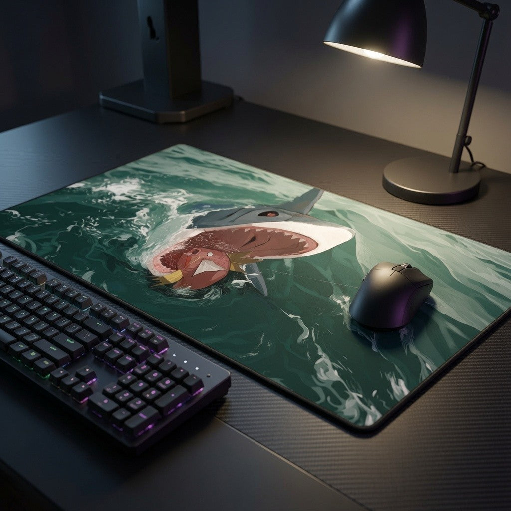 Sharpedo Fearsome Predator Custom Pokemon Card TCG Mousepad Playmat 24x14