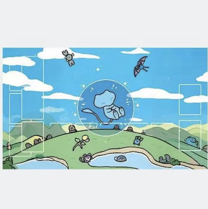 Shiny Bubble Mew Paldean Fates SIR Pokemon TCG Custom Standard Playmat Mousepad