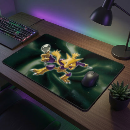 Shiny Alakazam Gold Star Art Custom Standard Size Pokemon TCG Playmat Mousepad