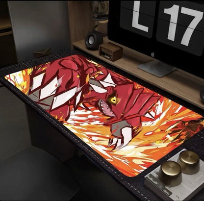 Groudon Legendary Pokemon Playmat Gaming Office Room Desk Card Pad Mousepad 24”