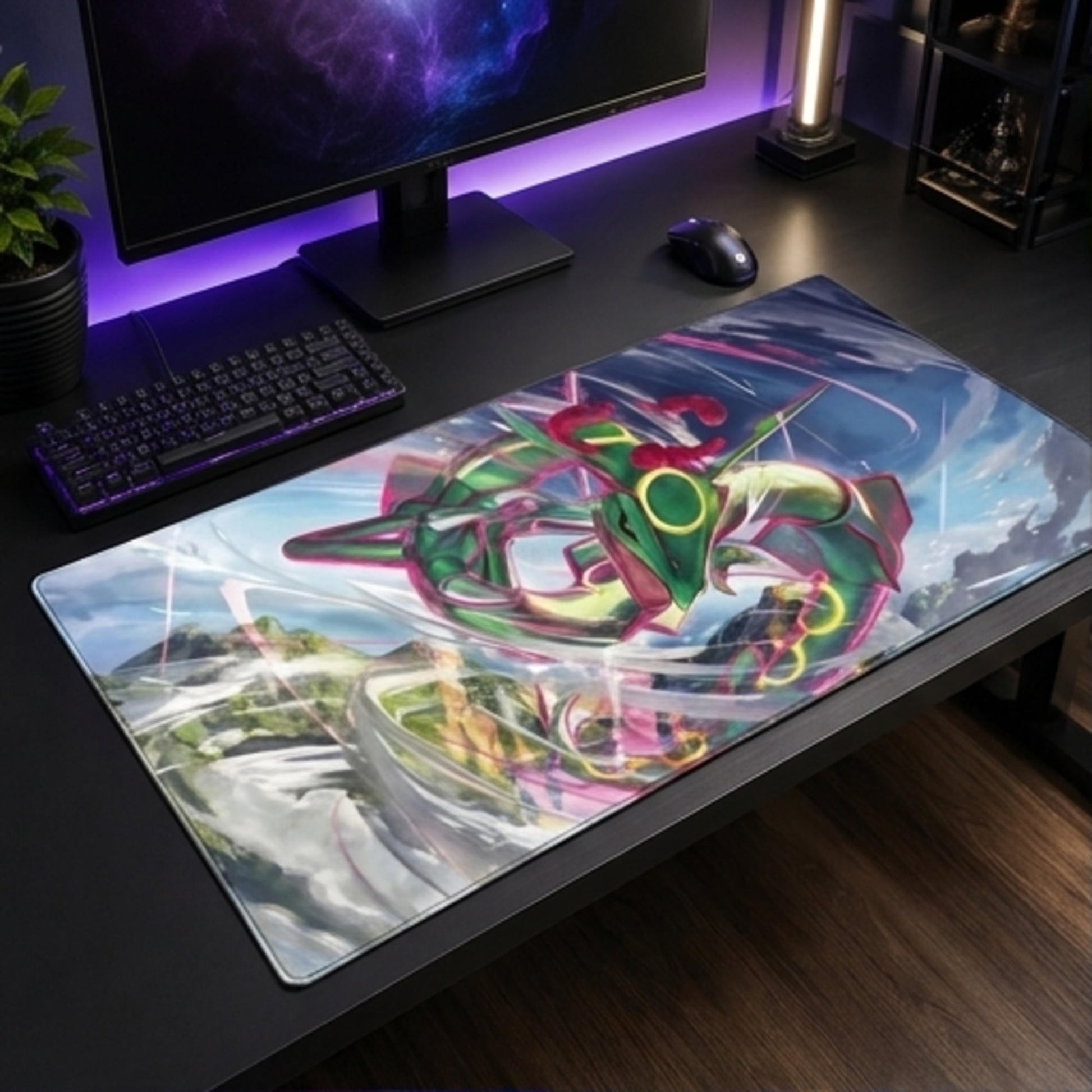 Rayquaza Evolving Skies trading card game playmat — Togekid