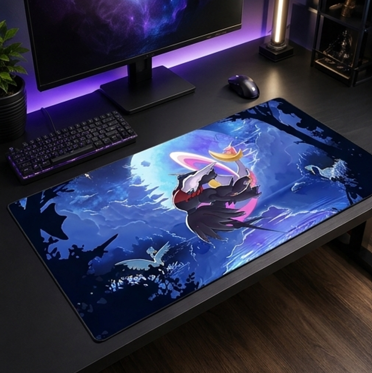 Darkrai and Cresselia Dream Eclipse trading card game playmat — Togekid