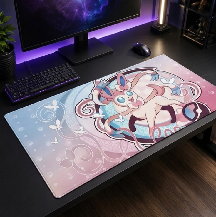 Sylveon Fairy Ribbon trading card game playmat — Togekid