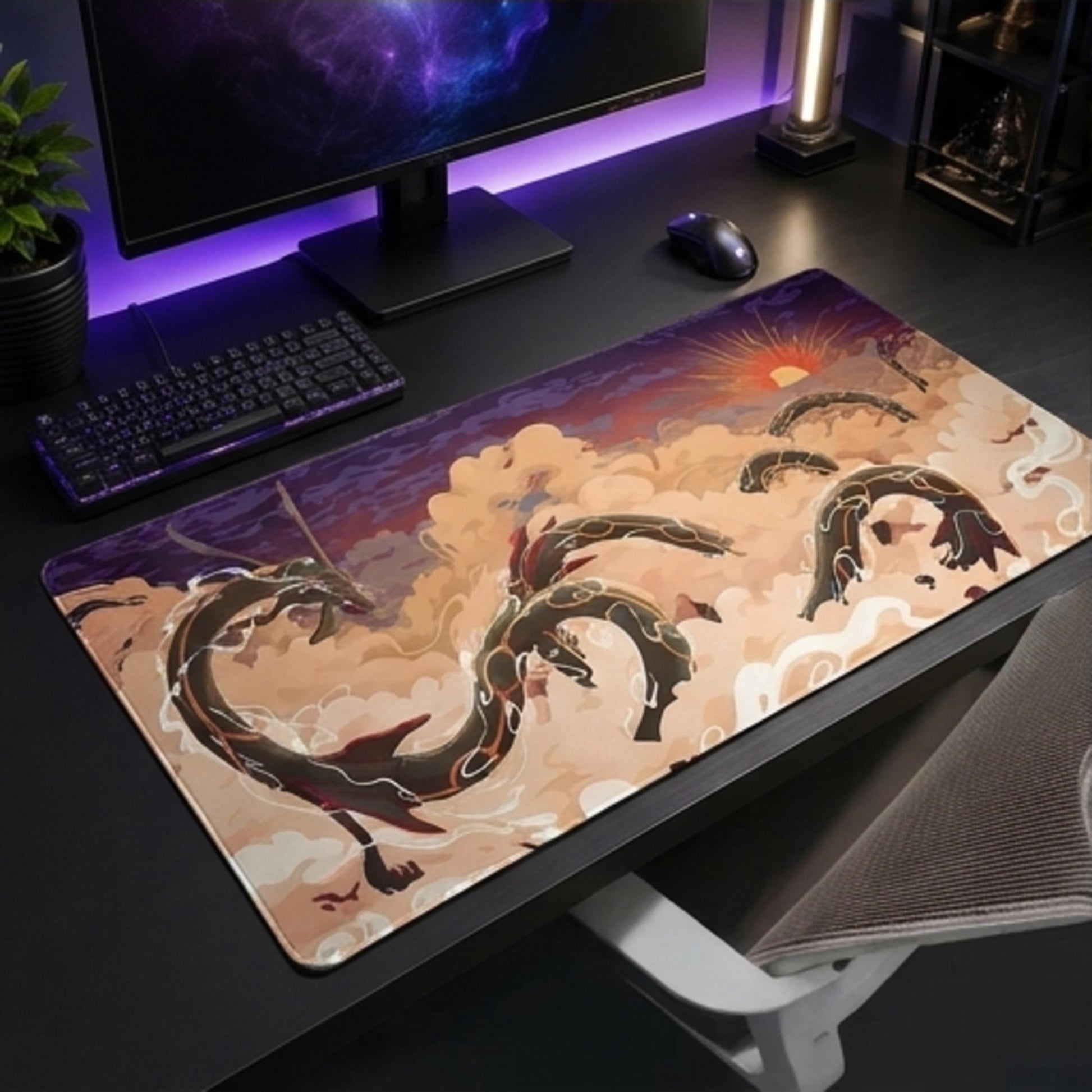Shiny Rayquaza Emerald Storm trading card game playmat — Togekid