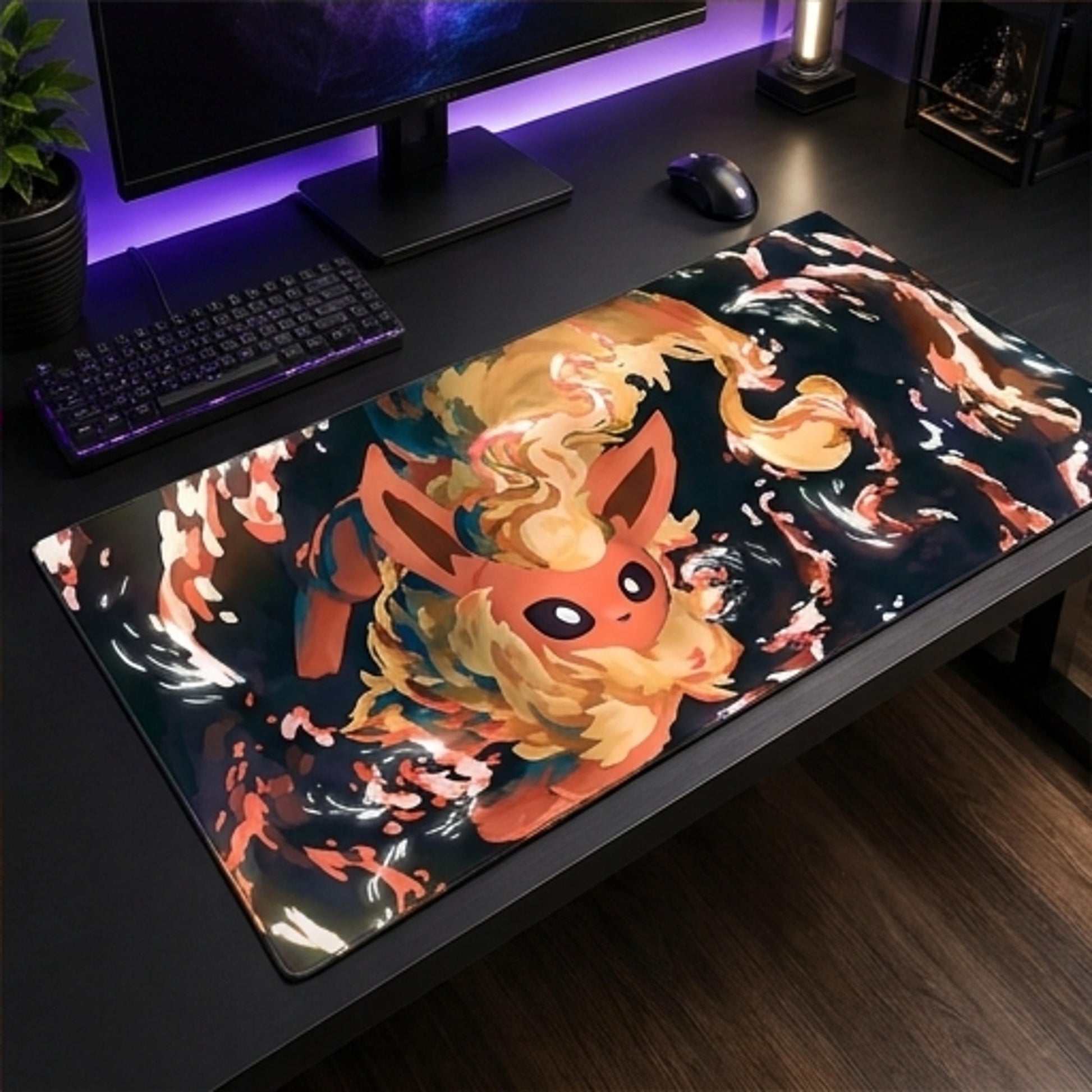 Flareon Ember Veil trading card game playmat — Togekid