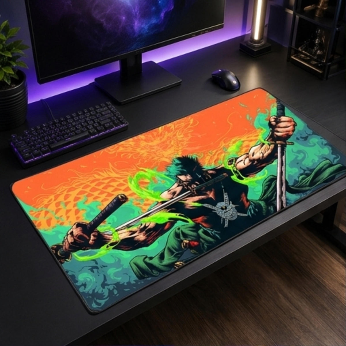 Zoro Nine-Sword Style One Piece playmat — Togekid