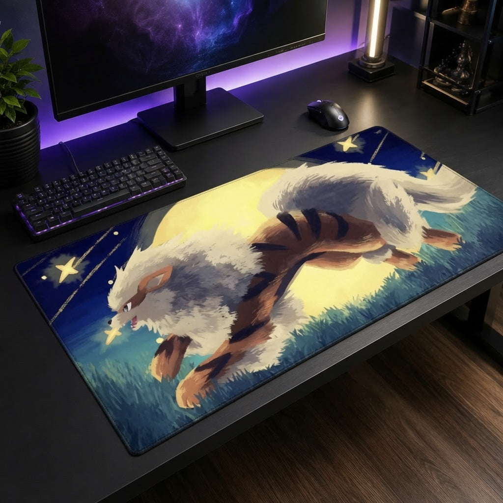 Arcanine Blaze Guardian trading card game playmat — Togekid
