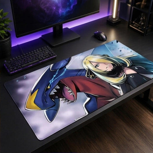 Cynthia's Garchomp Champion Roar trading card game playmat — Togekid
