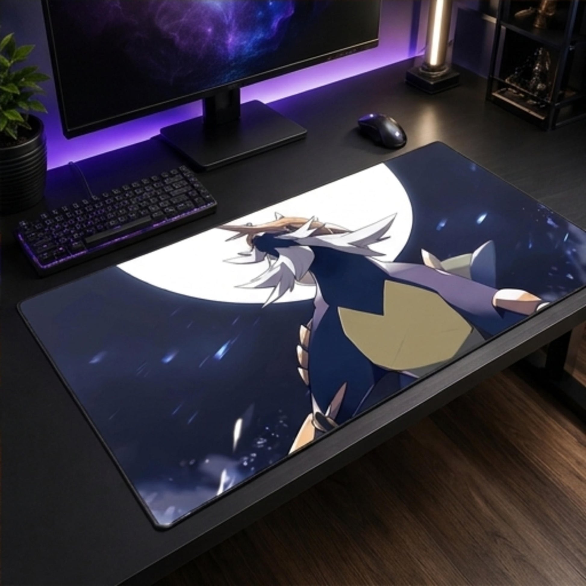 Samurott Moonlight Blade trading card game playmat — Togekid