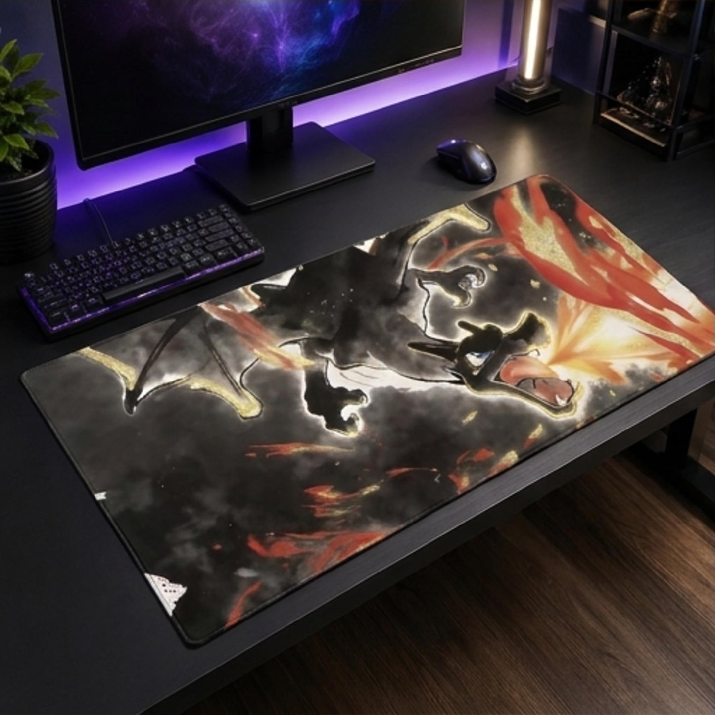 Shiny Charizard Midnight Flame trading card game playmat — Togekid