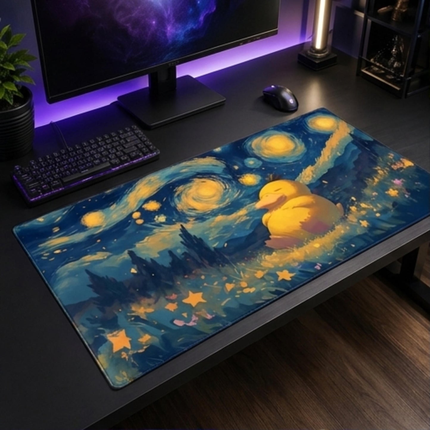 Psyduck Starry Skies trading card game playmat — Togekid